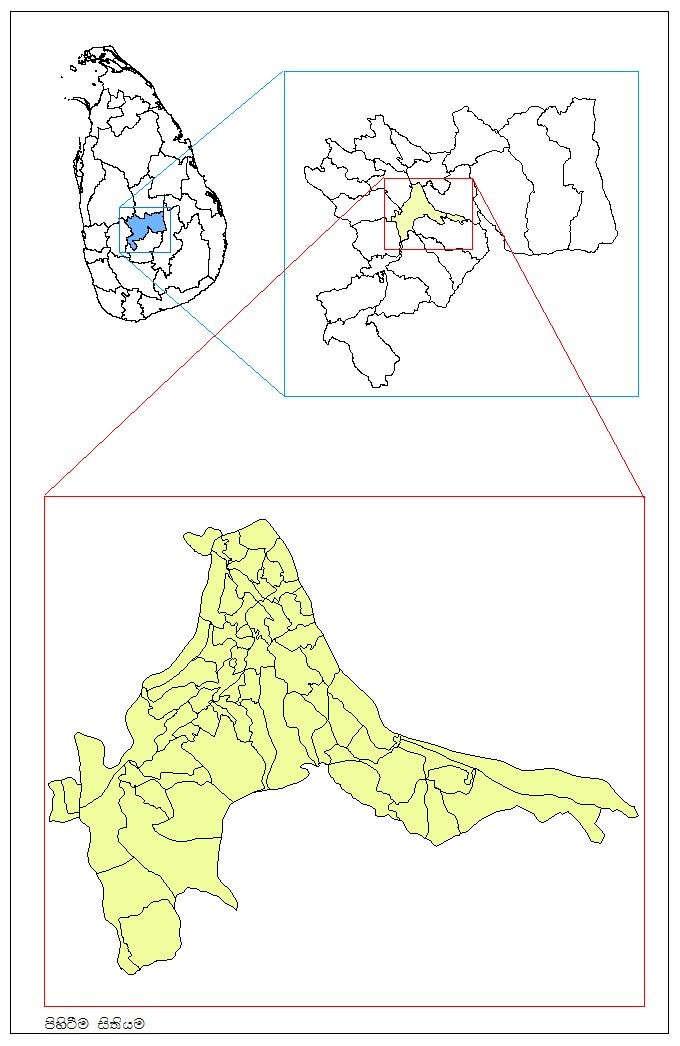 map depicating the location